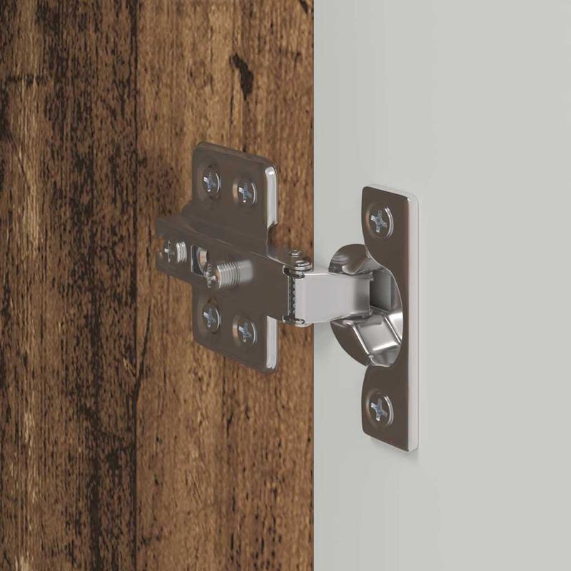 Casa si Gradina - Mobilier - Comode si corpuri - Comode - Dulap TV de perete Pe perete 2 pcs Lemn Vechi 30 x 31 x 80 cm - Infinity.ro