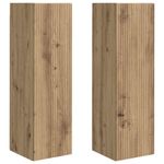 Casa si Gradina - Mobilier - Comode si corpuri - Comode - Dulap TV de perete 2 pcs Stejar artizanal 30 x 31 x 100 cm - Infinity.ro