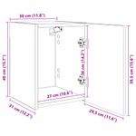 Casa si Gradina - Mobilier - Comode si corpuri - Comode - Dulap TV de perete Pe perete 2 pcs Alb Lucios 30 x 31 x 40 cm - Infinity.ro