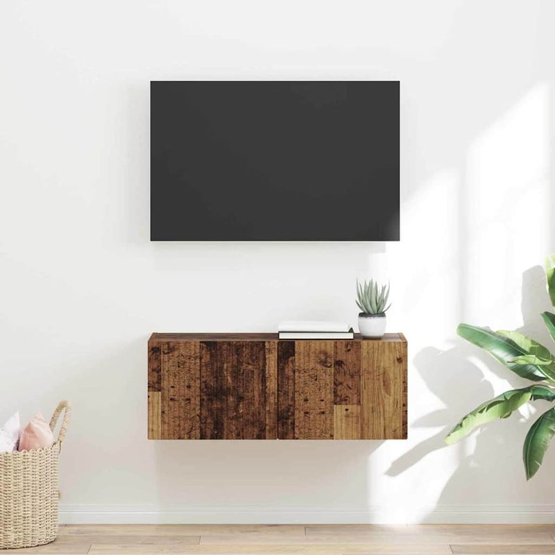 Casa si Gradina - Mobilier - Comode si corpuri - Comode - Dulap TV de perete Lemn Vechi 60 x 31 x 29.5 cm Lemn compozit - Infinity.ro