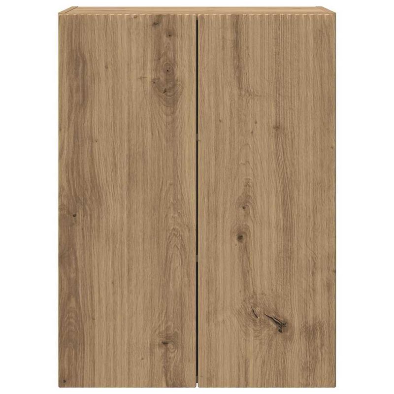 Casa si Gradina - Mobilier - Comode si corpuri - Comode - Dulap TV de perete Pe perete Stejar Artizanal 59,5 x 31 x 80 cm - Infinity.ro