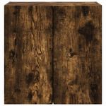 Casa si Gradina - Mobilier - Comode si corpuri - Comode - Dulap TV de perete Pe perete Stejar fumuriu 59,5 x 31 x 60 cm - Infinity.ro