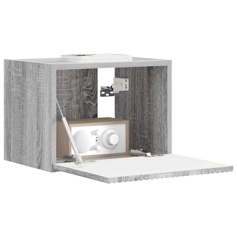 Casa si Gradina - Mobilier - Comode si corpuri - Comode - Dulap TV de perete Gri Sonoma 60 x 31 x 29.5 cm Lemn compozit - Infinity.ro