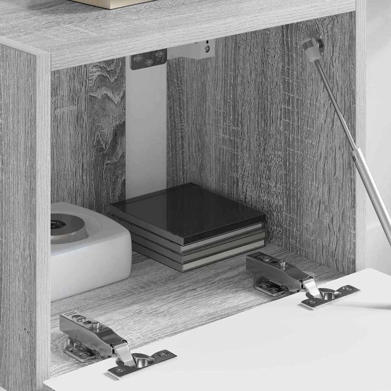 Casa si Gradina - Mobilier - Comode si corpuri - Comode - Dulap TV de perete Gri Sonoma 60 x 31 x 29.5 cm Lemn compozit - Infinity.ro