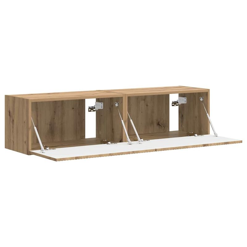 Casa si Gradina - Mobilier - Comode si corpuri - Comode - Dulap TV de perete 2 pcs Stejar artizanal 60 x 31 x 29.5 cm - Infinity.ro