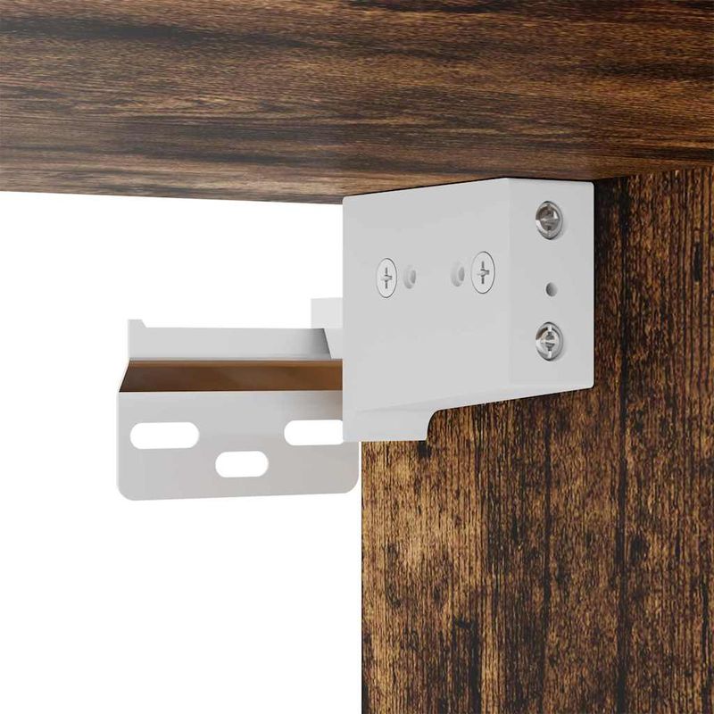 Casa si Gradina - Mobilier - Comode si corpuri - Comode - Dulap TV de perete Pe perete Stejar fumuriu 59,5 x 31 x 60 cm - Infinity.ro