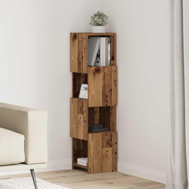 Casa si Gradina - Mobilier - Dulapuri si sifoniere - Dulapuri - Dulap de colt Alb 25,5x25x102cm Lemn compozit - Infinity.ro