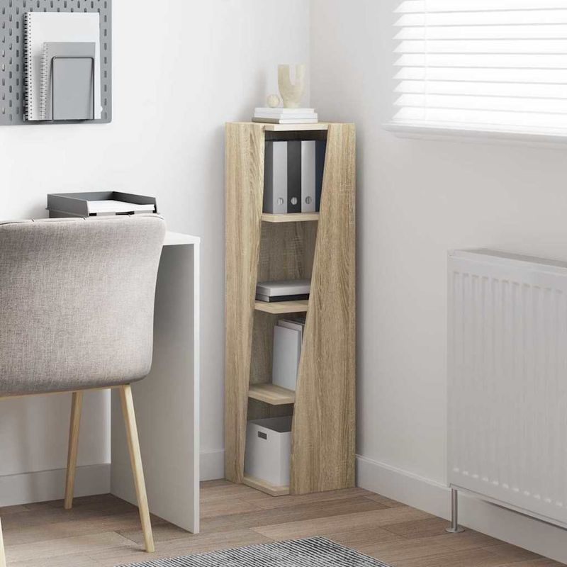 Casa si Gradina - Mobilier - Dulapuri si sifoniere - Dulapuri - Dulap de colt Alb 27,5x27x102cm Lemn compozit - Infinity.ro