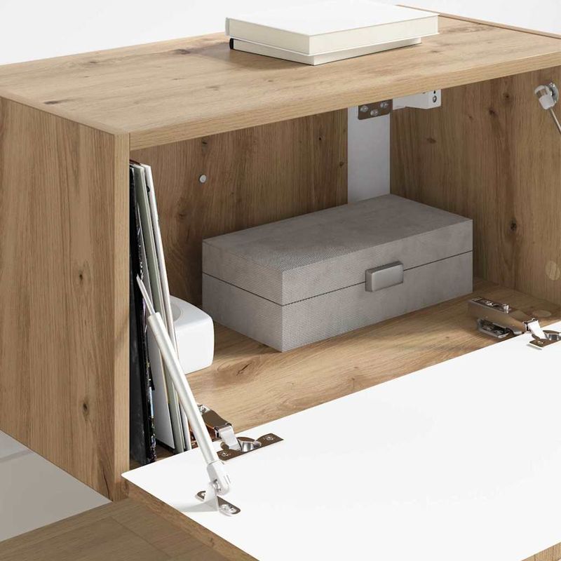 Casa si Gradina - Mobilier - Comode si corpuri - Comode - Dulap TV de perete Pe perete Stejar artizanal 60 x 31 x 29.5 cm - Infinity.ro