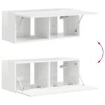 Casa si Gradina - Mobilier - Comode si corpuri - Comode - Dulap TV de perete Pe perete 2 pcs Alb Lucios 60 x 31 x 29.5 cm - Infinity.ro