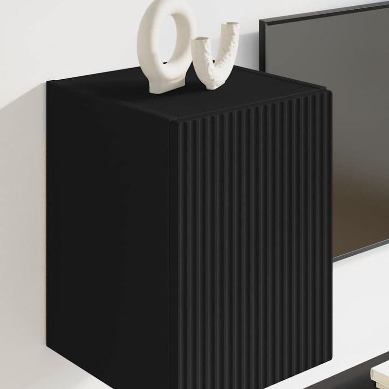 Casa si Gradina - Mobilier - Comode si corpuri - Comode - Dulap TV de perete Negru 30 x 31 x 40 cm Lemn compozit - Infinity.ro