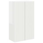 Casa si Gradina - Mobilier - Comode si corpuri - Comode - Dulap TV de perete Alb lucios 59,5 x 31 x 100 cm Lemn compozit - Infinity.ro