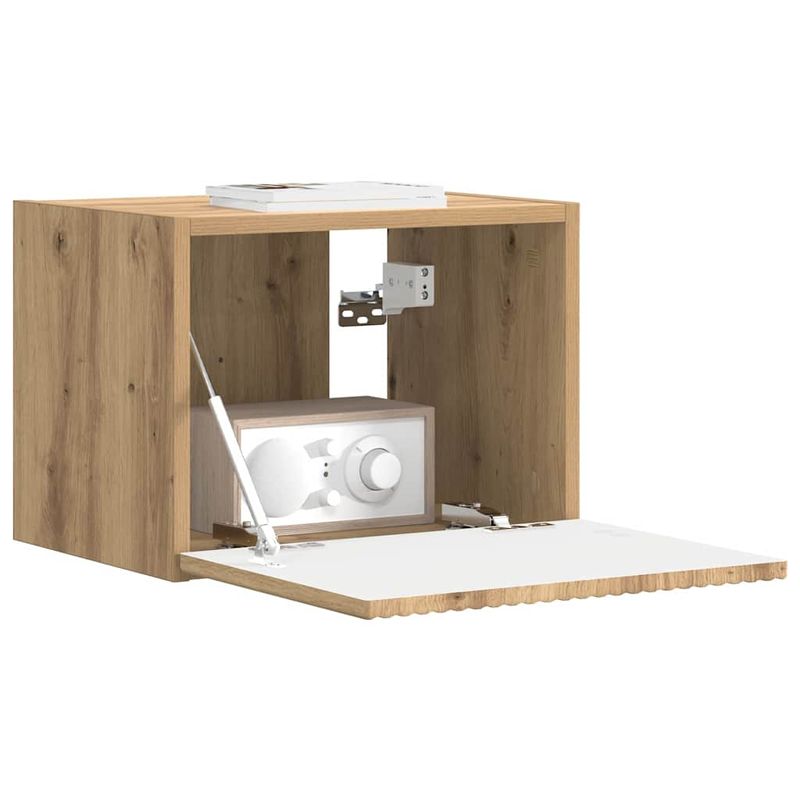 Casa si Gradina - Mobilier - Comode si corpuri - Comode - Dulap TV de perete Pe perete Stejar artizanal 60 x 31 x 29.5 cm - Infinity.ro