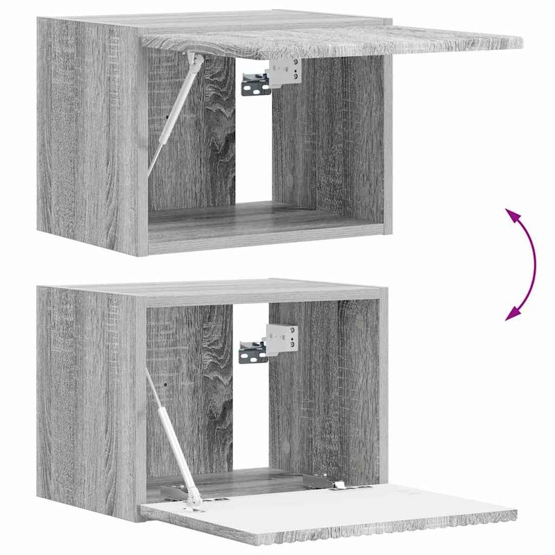 Casa si Gradina - Mobilier - Comode si corpuri - Comode - Dulap TV de perete Gri Sonoma 60 x 31 x 29.5 cm Lemn compozit - Infinity.ro