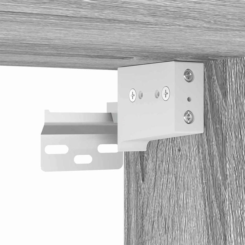 Casa si Gradina - Mobilier - Comode si corpuri - Comode - Dulap TV de perete Gri Sonoma 59,5 x 31 x 80 cm Lemn compozit - Infinity.ro