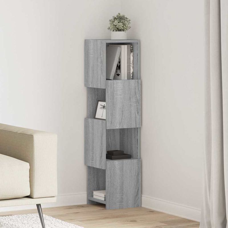 Casa si Gradina - Mobilier - Dulapuri si sifoniere - Dulapuri - Dulap de colt Alb 25,5x25x102cm Lemn compozit - Infinity.ro