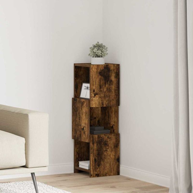 Casa si Gradina - Mobilier - Dulapuri si sifoniere - Dulapuri - Dulap de colt Alb 25,5x25x80cm Lemn compozit - Infinity.ro