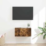 Casa si Gradina - Mobilier - Comode si corpuri - Comode - Dulap TV de perete Pe perete Stejar fumuriu 60 x 31 x 29.5 cm - Infinity.ro
