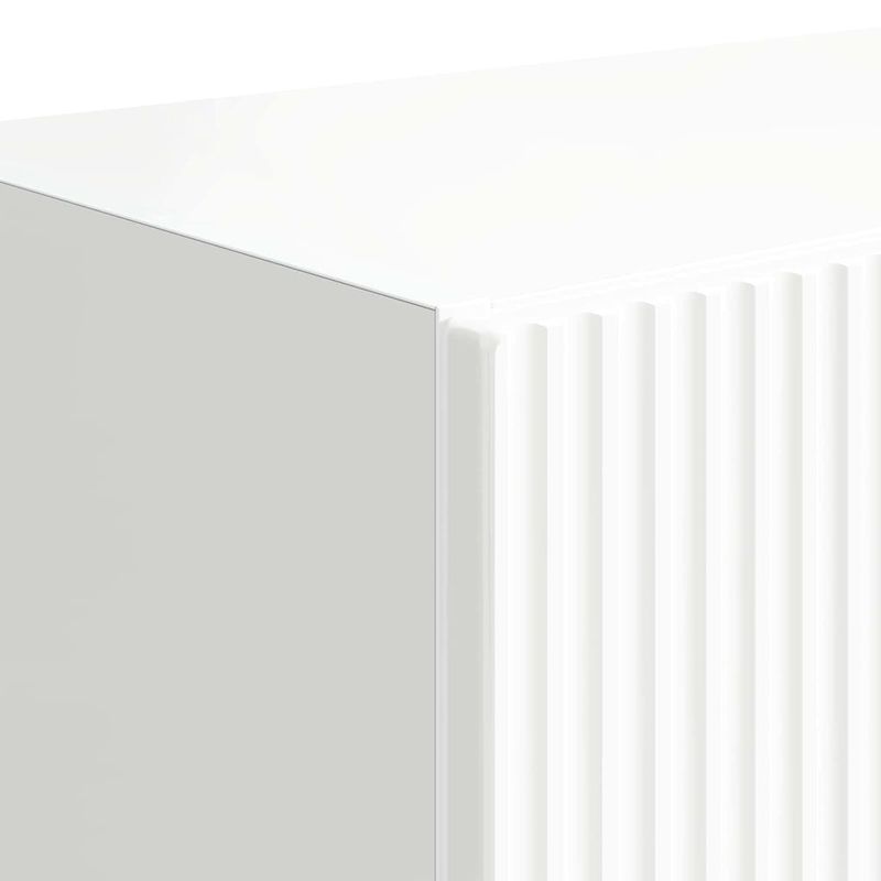 Casa si Gradina - Mobilier - Comode si corpuri - Comode - Dulap TV de perete Alb lucios 59,5 x 31 x 100 cm Lemn compozit - Infinity.ro