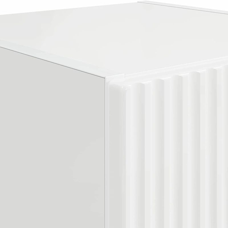 Casa si Gradina - Mobilier - Comode si corpuri - Comode - Dulap TV de perete Pe perete 2 pcs Alb Lucios 30 x 31 x 60 cm - Infinity.ro