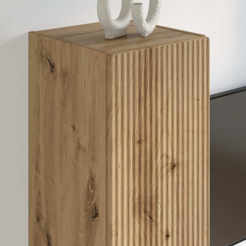 Casa si Gradina - Mobilier - Comode si corpuri - Comode - Dulap TV de perete Pe perete Stejar artizanal 30 x 31 x 100 cm - Infinity.ro