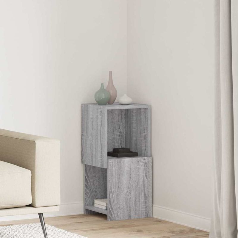 Casa si Gradina - Mobilier - Dulapuri si sifoniere - Dulapuri - Dulap de colt Alb 30,5x30x65cm Lemn compozit - Infinity.ro