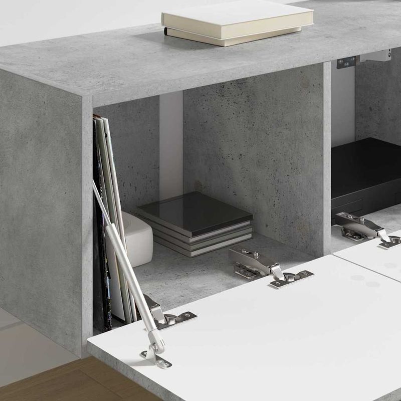 Casa si Gradina - Mobilier - Comode si corpuri - Comode - Dulap TV de perete Beton 60 x 31 x 29.5 cm Lemn compozit - Infinity.ro