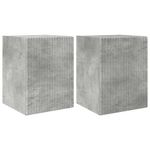 Casa si Gradina - Mobilier - Comode si corpuri - Comode - Dulap TV de perete 2 pcs Beton 30 x 31 x 40 cm Lemn compozit - Infinity.ro