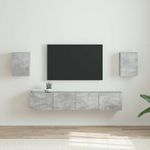 Casa si Gradina - Mobilier - Comode si corpuri - Comode - Dulap TV de perete 2 pcs Beton 30 x 31 x 40 cm Lemn compozit - Infinity.ro