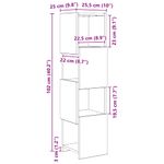 Casa si Gradina - Mobilier - Dulapuri si sifoniere - Dulapuri - Dulap de colt Alb 25,5x25x102cm Lemn compozit - Infinity.ro