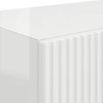 Casa si Gradina - Mobilier - Comode si corpuri - Comode - Dulap TV de perete Pe perete 2 pcs Alb lucios 59,5 x 31 x 40 cm - Infinity.ro