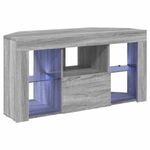Casa si Gradina - Mobilier - Comode si corpuri - Comode - Sifonier LED pentru TV coltar Gri Sonoma 106 x 40 x 50 cm - Infinity.ro