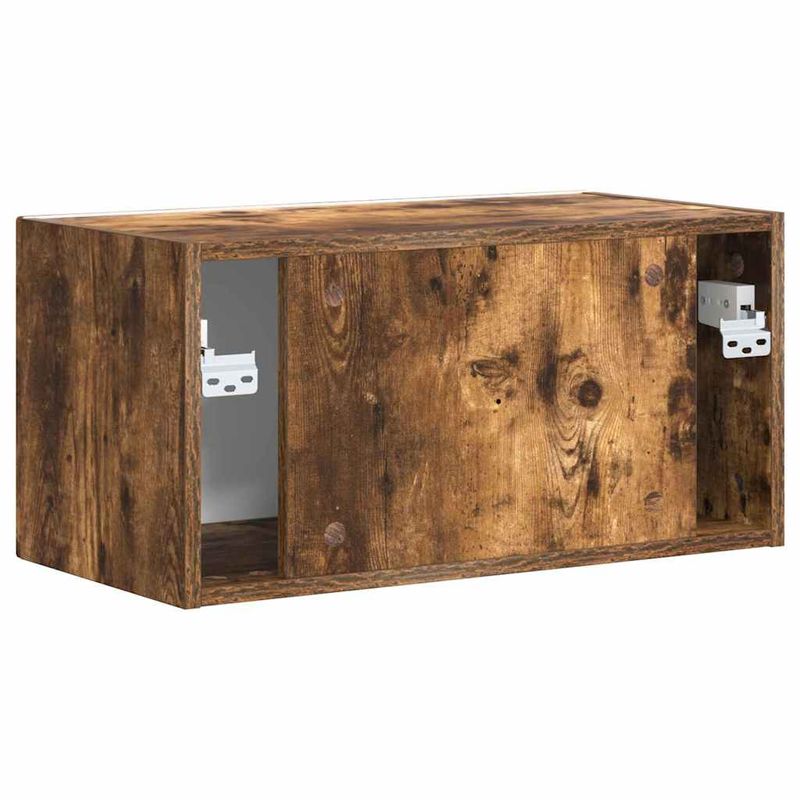 Casa si Gradina - Mobilier - Comode si corpuri - Comode - Dulap TV de perete Pe perete Stejar fumuriu 60 x 31 x 29.5 cm - Infinity.ro