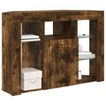 Casa si Gradina - Mobilier - Comode si corpuri - Comode - Sifonier LED pentru TV coltar Stejar fumuriu 105 x 40 x 68 cm - Infinity.ro