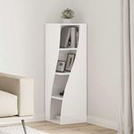 Casa si Gradina - Mobilier - Dulapuri si sifoniere - Dulapuri - Dulap de colt Alb 32x32x102cm Lemn compozit - Infinity.ro