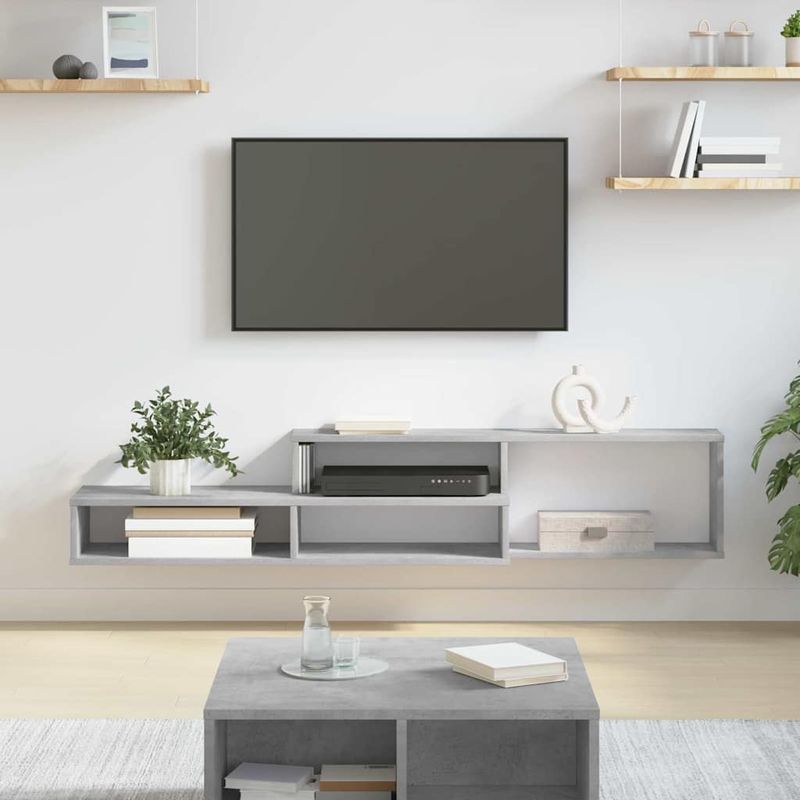 Casa si Gradina - Mobilier - Comode si corpuri - Comode - SuportTVdeperete 150x25x28,5cm Lemn compozit - Infinity.ro