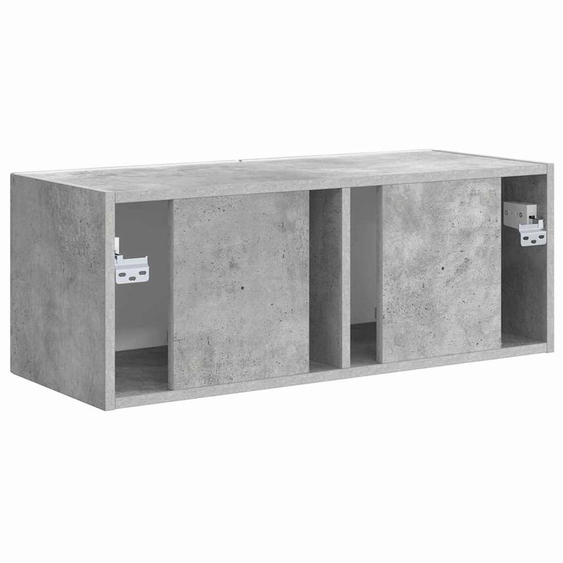 Casa si Gradina - Mobilier - Comode si corpuri - Comode - Dulap TV de perete Beton 60 x 31 x 29.5 cm Lemn compozit - Infinity.ro
