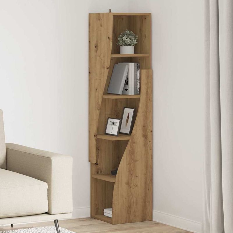 Casa si Gradina - Mobilier - Dulapuri si sifoniere - Dulapuri - Dulap de colt Alb 32x32x140cm Lemn compozit - Infinity.ro