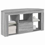 Casa si Gradina - Mobilier - Comode si corpuri - Comode - Sifonier LED pentru TV coltar Gri Sonoma 106 x 40 x 50 cm - Infinity.ro