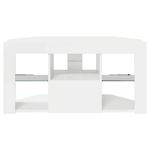 Casa si Gradina - Mobilier - Comode si corpuri - Comode - Sifonier LED pentru TV coltar Alb lucios 104 x 40 x 50 cm - Infinity.ro