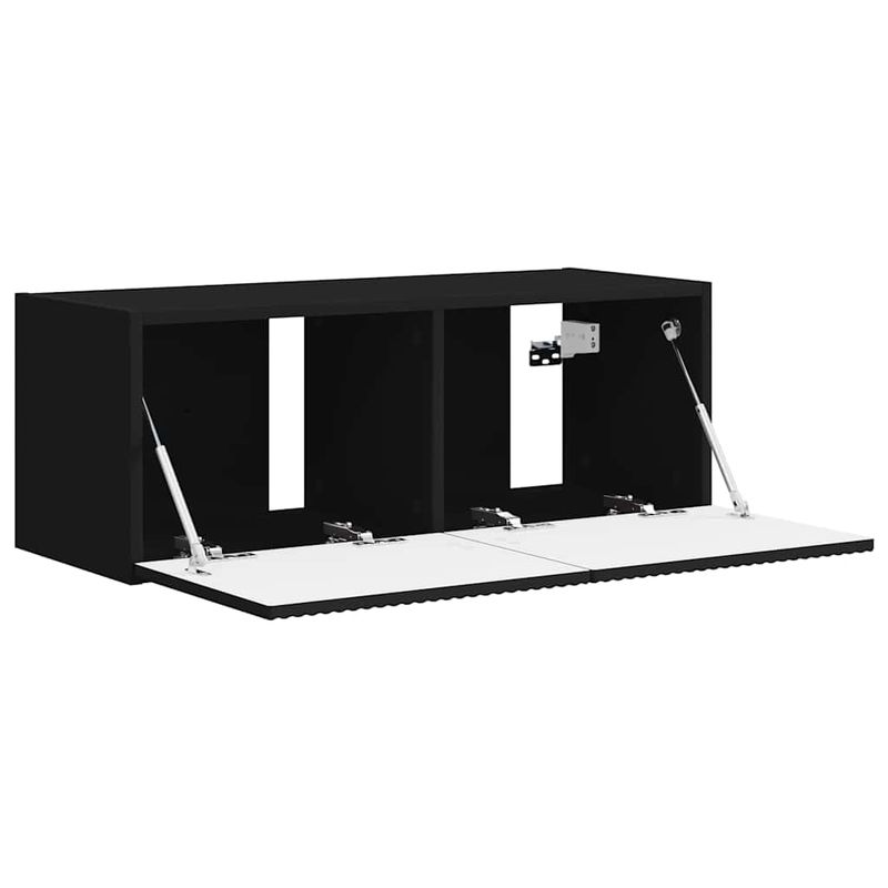 Casa si Gradina - Mobilier - Comode si corpuri - Comode - Dulap TV de perete Negru 60 x 31 x 29.5 cm Lemn compozit - Infinity.ro