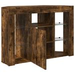 Casa si Gradina - Mobilier - Comode si corpuri - Comode - Sifonier LED pentru TV coltar Stejar fumuriu 105 x 40 x 68 cm - Infinity.ro