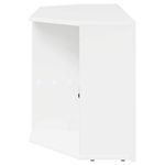 Casa si Gradina - Mobilier - Comode si corpuri - Comode - Sifonier LED pentru TV coltar Alb lucios 104 x 40 x 50 cm - Infinity.ro