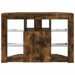 Casa si Gradina - Mobilier - Comode si corpuri - Comode - Sifonier LED pentru TV coltar Stejar fumuriu 105 x 40 x 68 cm - Infinity.ro