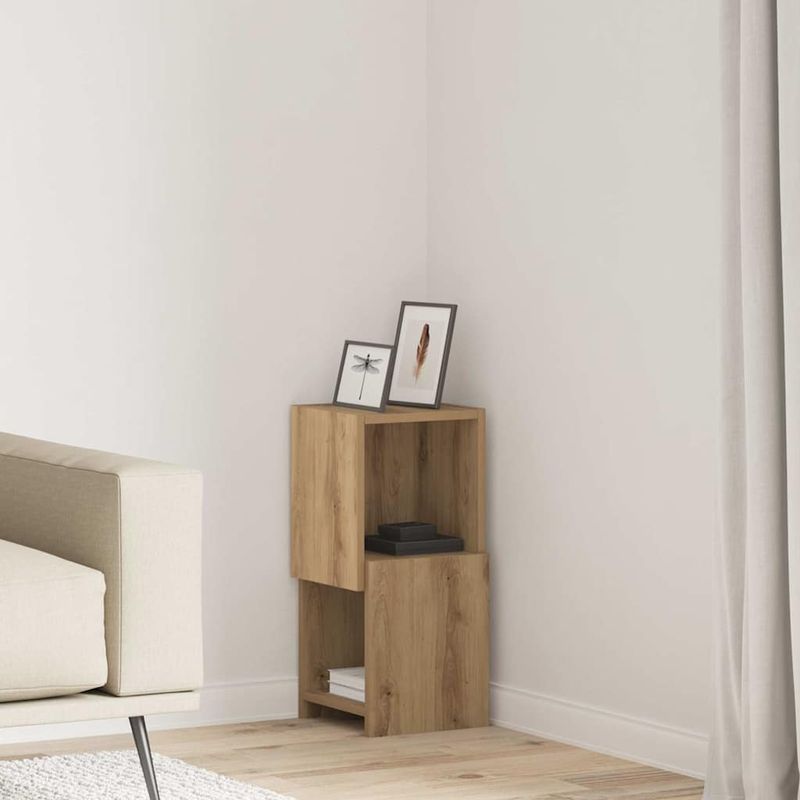Casa si Gradina - Mobilier - Dulapuri si sifoniere - Dulapuri - Dulap de colt Alb 25,5x25x55cm Lemn compozit - Infinity.ro