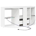 Casa si Gradina - Mobilier - Comode si corpuri - Comode - Sifonier LED pentru TV coltar Alb lucios 104 x 40 x 50 cm - Infinity.ro