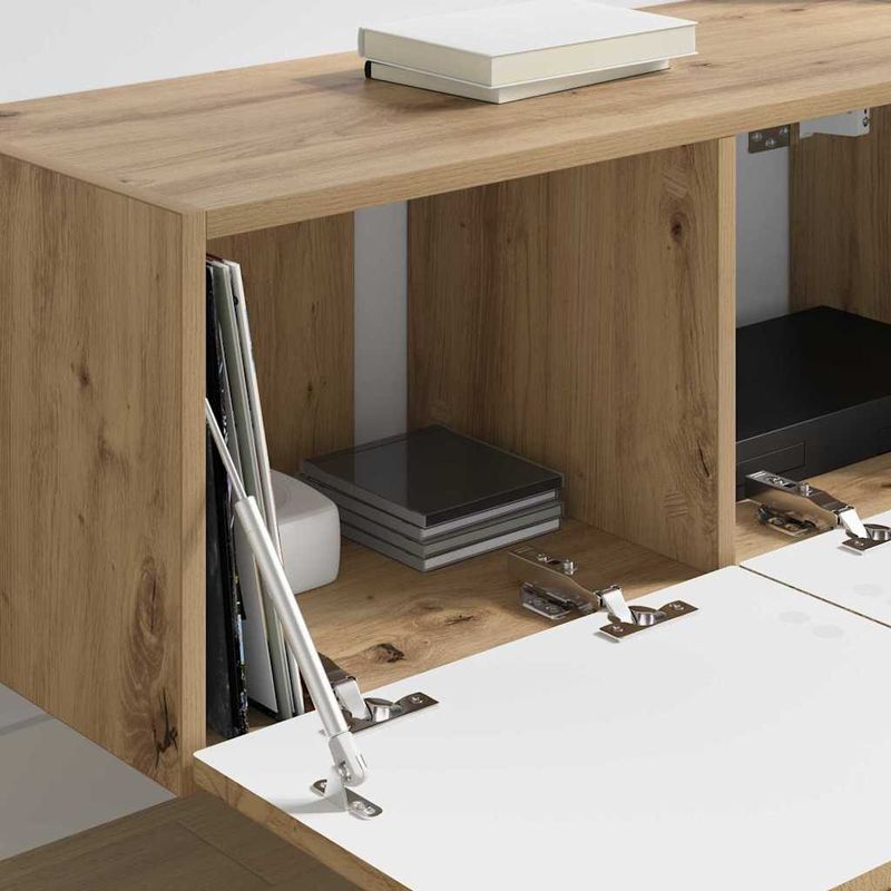 Casa si Gradina - Mobilier - Comode si corpuri - Comode - Dulap TV de perete 2 pcs Stejar artizanal 60 x 31 x 29.5 cm - Infinity.ro