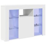 Casa si Gradina - Mobilier - Comode si corpuri - Comode - Sifonier LED pentru TV coltar Alb 100x40x68cm Lemn compozit - Infinity.ro