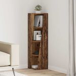 Casa si Gradina - Mobilier - Dulapuri si sifoniere - Dulapuri - Dulap de colt Alb 27,5x27x102cm Lemn compozit - Infinity.ro