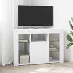 Casa si Gradina - Mobilier - Comode si corpuri - Comode - Sifonier LED pentru TV coltar Alb 100x40x68cm Lemn compozit - Infinity.ro